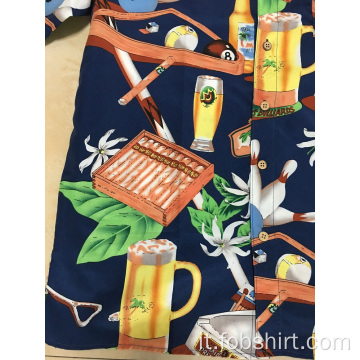 Acquista Camicia hawaii con stampa in poliestere di nuovo design